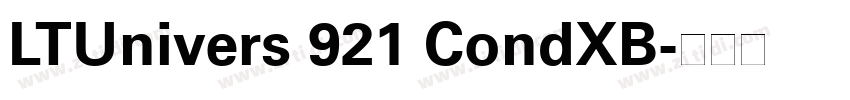 LTUnivers 921 CondXB字体转换